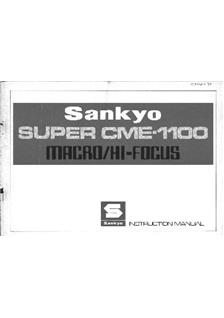 Sankyo CME 1100 manual. Camera Instructions.